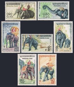 Laos 41-47, MNH. Michel 74-80. Elephants 1958.