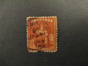 Barbados #47 used short perf a23.5 9531
