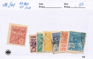 BRAZIL  488-494   NO 89A  USED  MLH
