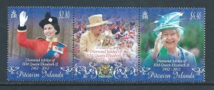 Pitcairn Islands #737 NH Reign of QEII, 60th Anniv. - Strip