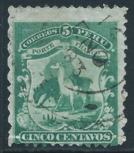 Peru, Sc #16, 5c Used