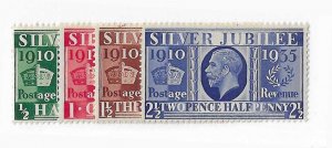 Great Britain Sc #226-229  Silver Jubilee set of 4 NH VF
