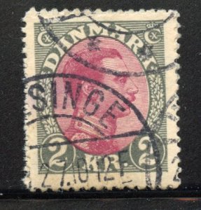 Denmark # 129, Used. CV $ 15.00