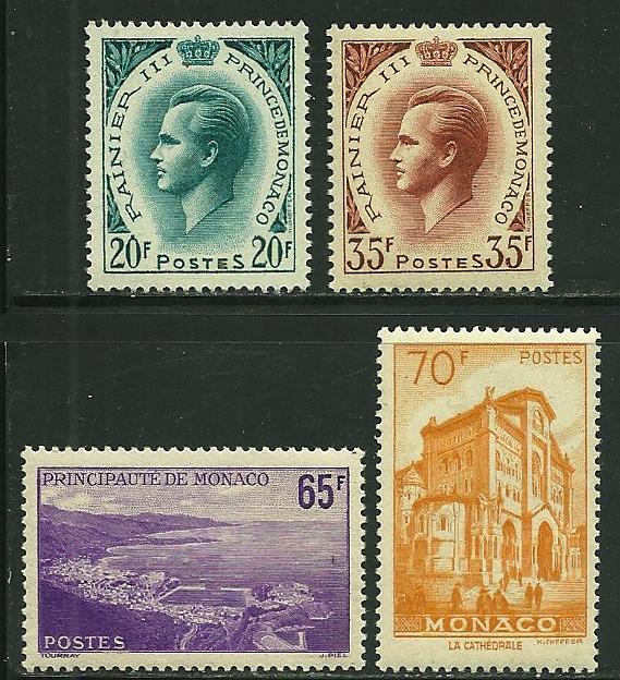 Monaco # 405-08, Mint Never Hinge