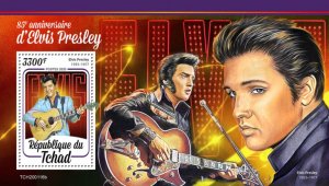 CHAD - 2020 - Elvis Presley, 85th Birth Anniv - Perf Souv Sheet - MNH