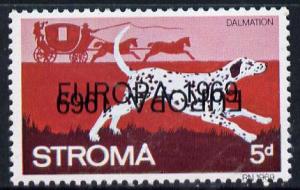 Stroma 1969 Dogs 5d (Dalmation) perf single with 'Europa ...