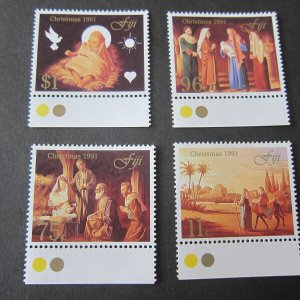 Fiji 1991 Sc 649-52 Christmas set MNH