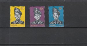 Malaysia  Scott#  79-81  MH  (1971 Sultan Abdul Halim)