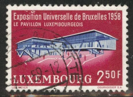 Luxembourg Scott 333 Used 1958 stamp