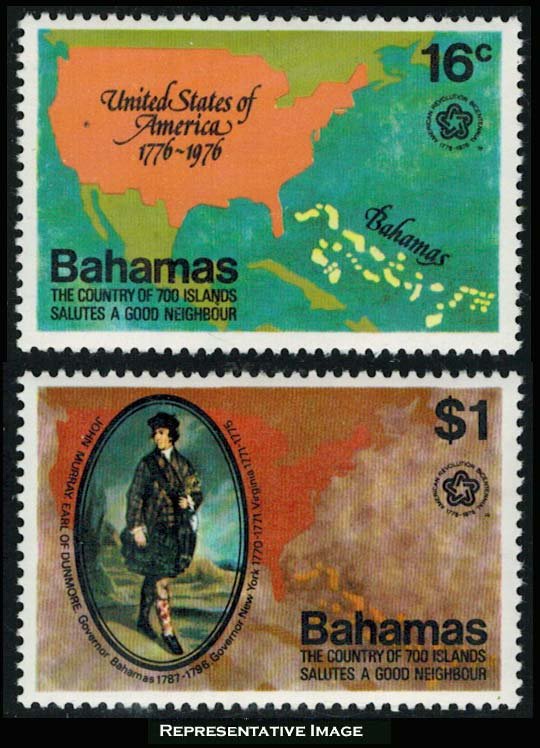 Bahamas Scott 392-393 Mint never hinged.