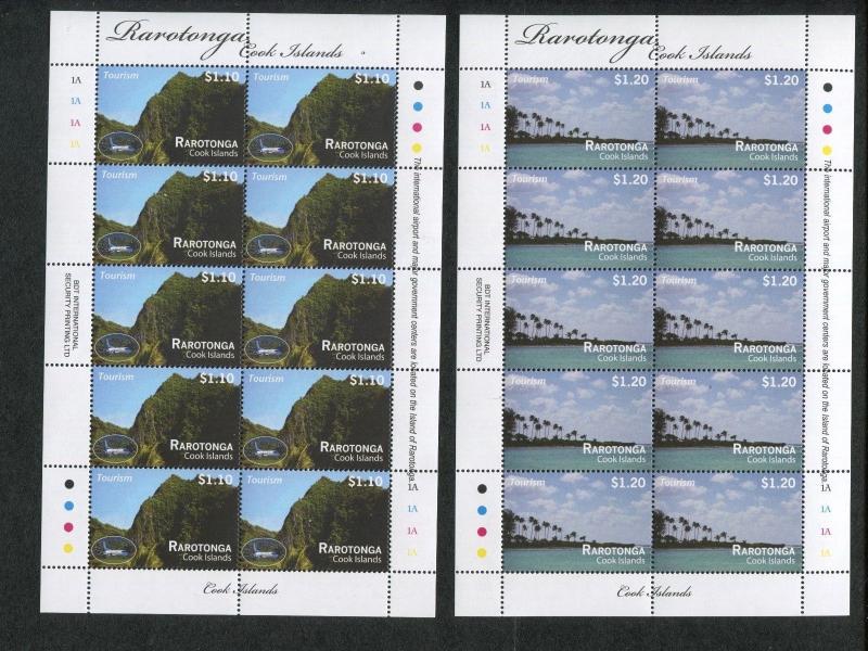 2011 Cook Islands Stamps #1367-1381 Rarotonga Tourism Full Sheet Mint Set of 15