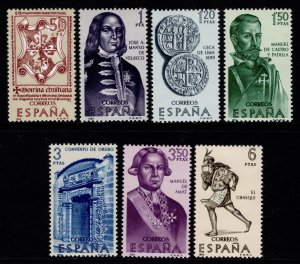 Spain 1966 Explorers of America, 6th series, Part Set excl. 30c [Mint]