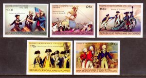 Congo, P.R. - Scott #390-394 - Imperf - MNH - SCV $7.95