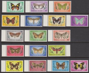 Norfolk Island 201-17 Butterflies MNH