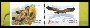 2015 Tajikistan 690-691Paar Birds 5,00 €