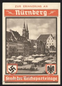 3rd Reich Germany 1935 Reichsparteitag Party Rally Nuernberg Card USED Pl 111883
