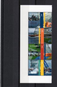 Gambia  2007 America's Cup Strip of 4 Sc#3141  MNH VF