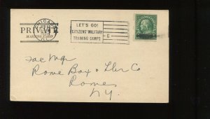 575 Schermack Type 3 Used on 1924 A.W. SHAW Post Card Chicago to Rome NY LV1776