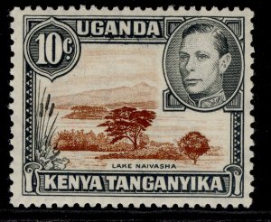 KENYA UGANDA TANGANYIKA GVI SG136, 10c brown & grey, NH MINT.