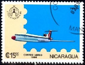 Airplane, Concorde, Nicaragua SC#1558 used