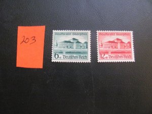 Germany 1939 MNH SC B121-122 SET VF/XF 26 EUROS (203) NEW COLLECTION