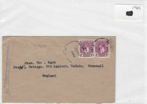 Nigeria 1949 stamps cover Ref 8708