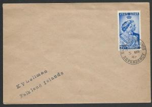 FALKLAND DEPS 1949 cover ex South Shetlands................................51842