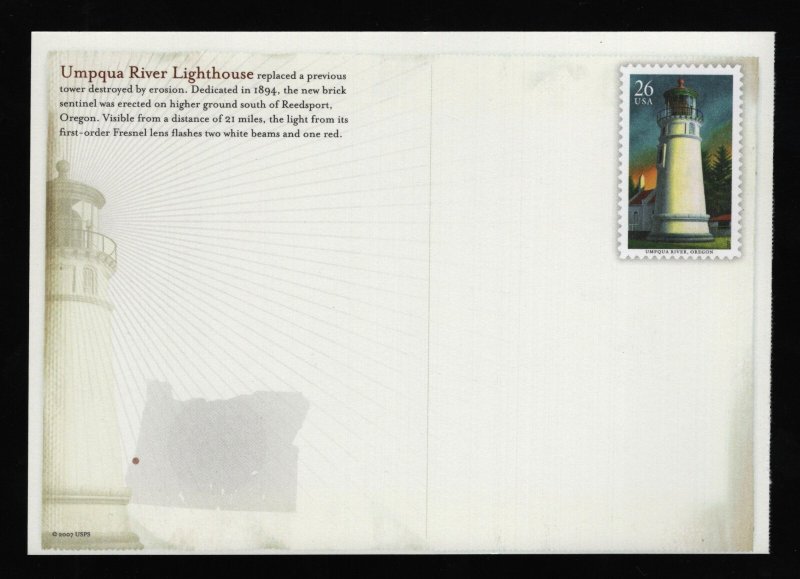 #UX506 26c Umpqua River Lighthouse, Mint **ANY 5=FREE SHIPPING**