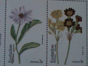 ​EYNHALLOW-SCOTLAND-LOVELY FLOWRS-MNH S/S-VF EST $12-50% OFF PROMOTING PERIOD