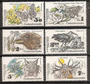 Czechoslovakia 2456-61 MNH 1983 Protected Species