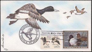 Greenlee Hand Painted Combo Second Day Cover for the 1989 Federal Duck Stamp