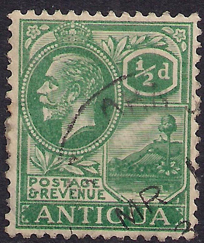 Antigua 1921  29 KGV 1/2d Green SG 62 ( L1261 )