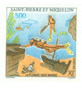 St. Pierre & Miquelon #587  Single