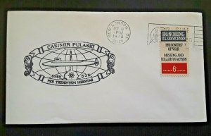 1972 New London CT Casimir Pulaski SSBN 633 Illustrated POW Stamp Cover