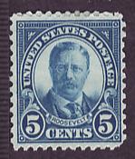  637 Theodore Roosevelt mint single