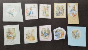 *FREE SHIP Japan Cartoon Peter Rabbit 2011 Animation (complete set 10v) USED #1