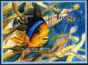 Guinea 1876 af,1878 sheets,MNH. Marine Life 2000.Fish,Corals,Butterfly-fish,