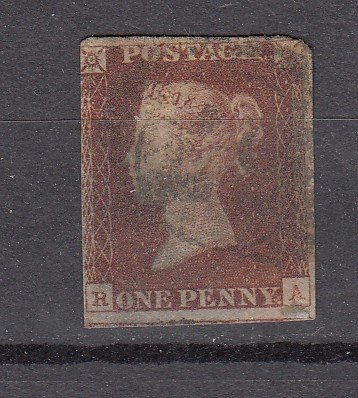 J27435 1841 great britain used #3 queen