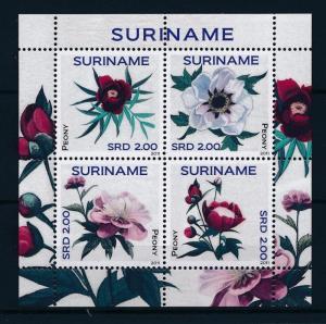 [SU1795] Suriname Surinam 2011 Flowers Roses  Peonies MNH