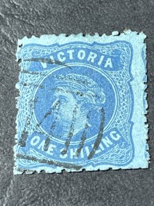 VICTORIA # 138-USED---BLUE---LIGHT CANCEL---1876