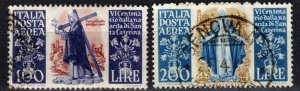 Italy #C127-8  F-VF Used CV $64.00  (X3339)