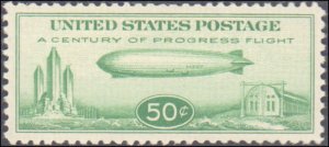 United States #C18, Complete Set, 1933, Zeppelins, Never Hinged