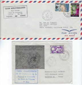 FRANCE & COLONIES 1950s REUNION ANTARCTIC PAPEETE HUMAN RIGHT SOMALIS & CAMEROON