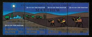 Marshall Islands 1984 - Christmas North Star - Strip of 4 - Scott 58 - MNH