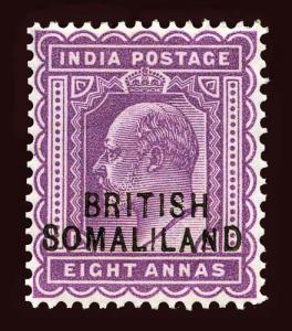 SOMALILAND PROTECTORATE Scott #26 (SG 29) 1903 KGVII ovpt. Type A unused OG HR