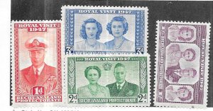 Bechuanaland #143-146  Royal Visit set complete  (MH) CV $1.00