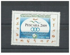 2009- Libya- 16th Mediterranean Games - Pescara, Italy- Complete set 1V. MNH**