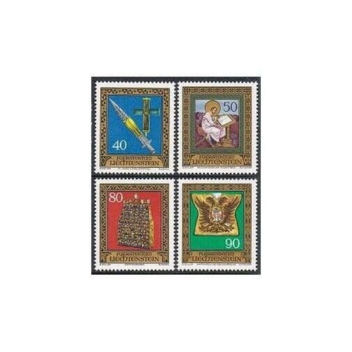 Liechtenstein 617-620,MNH.Michel 670-676. Treasures,Holy Roman Empire.1977.