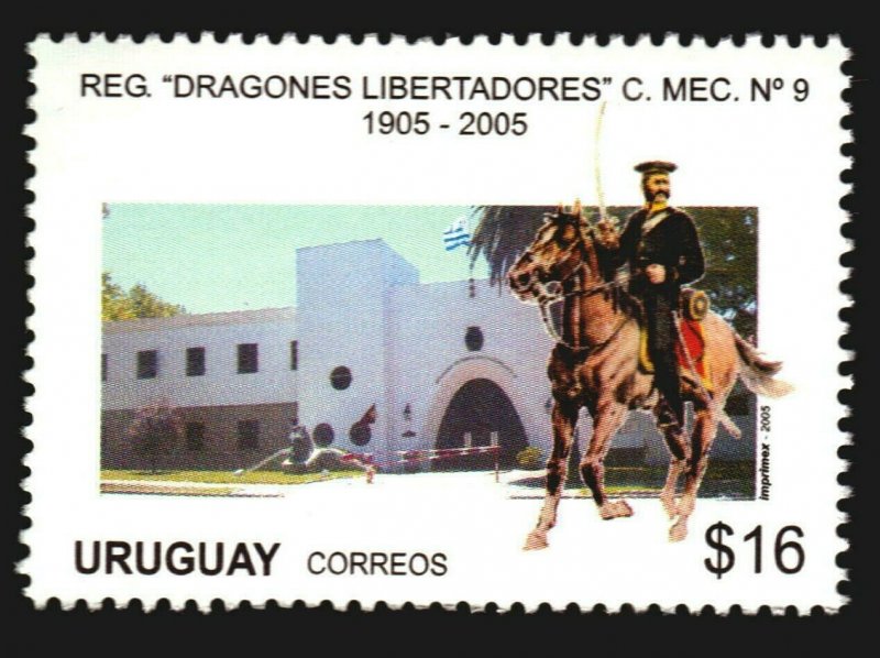 Liberating Dragoons regiment cavalry Horse uniform military URUGUAY #2103 MNH  