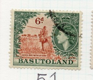 Basutoland 1954 Early Issue Fine Used 6d. NW-175580
